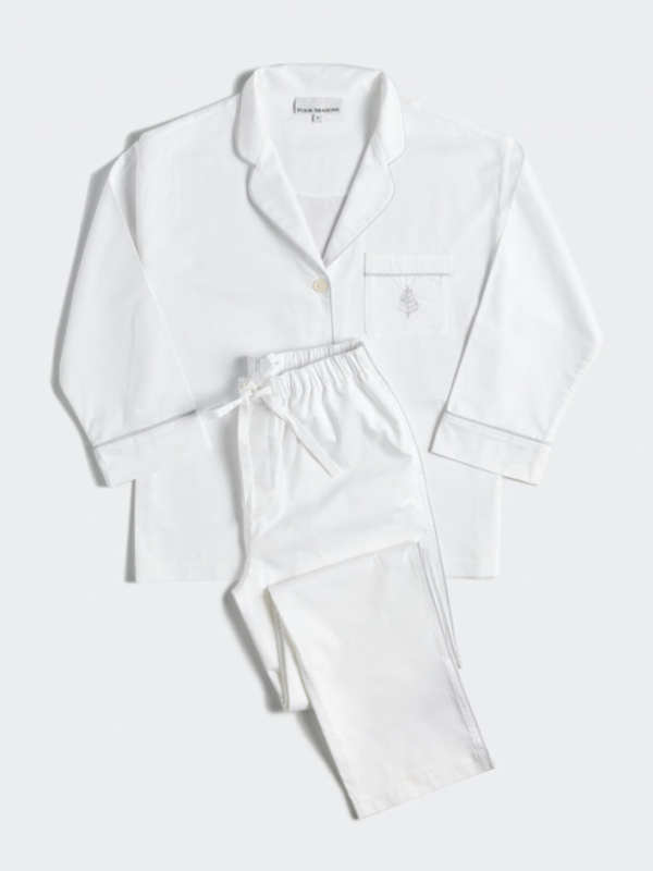 Women's Hotel Pajama Set - Signature White /